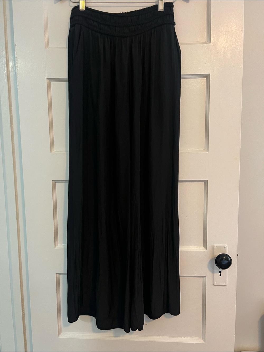 Ramy Brook:// Flowy Black Wide Leg Palazzo Pants: Medium